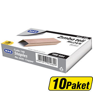 Mas 148 Zımba Teli No: 24/6 Bakır 10'lu Paket buyuk 1