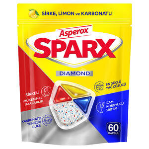 Asperox Sparx Hepsi Bir Arada  Bulaşık Makinesi 60'lı Tablet