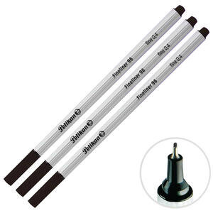 Pelikan Fineliner 3'lü 0.4 mm Siyah