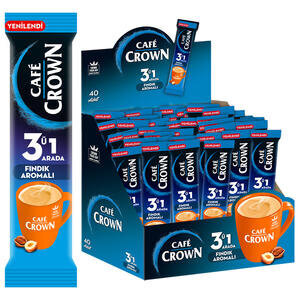 Ülker Cafe Crown 3ü1 Arada Fındıklı 17,5 g 40'lı