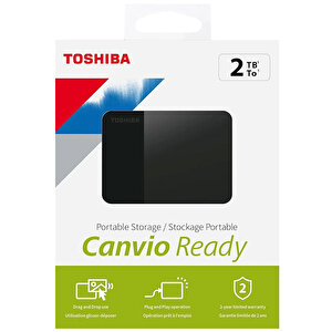 Toshiba Canvio Ready  2TB 2.5″ USB 3.2 HDTP320EK3AA Taşınabilir Harddisk Siyah buyuk 1