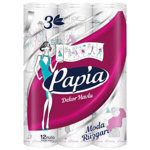 Papia Decor Kağıt Havlu 12 Rulo
