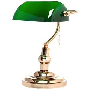 Banker Masa Lambası E27 Yeşil - Gold