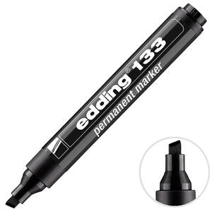 Edding 133 Permanent Marker Koli Kalemi Kesik Uçlu Siyah