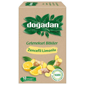 Doğadan Limon-Zencefil Bitki Çay 18'li