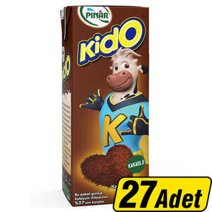 Pınar Kido Kakaolu Süt 180 ml 27'li