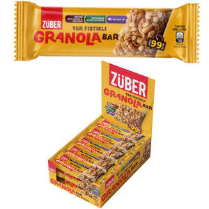 Züber Granola Yer Fıstıklı Bar 25 g x 15'li