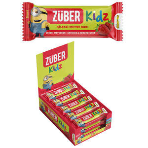 Züber Kidz Çilekli Meyve Barı 25 g x 16'lı