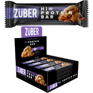 Züber Badem Ezmeli Hi Protein Bar 45 g x 12'li