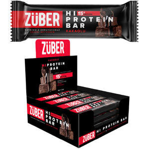 Züber Kakaolu Yüksek Protein Bar 45 g x 12'li