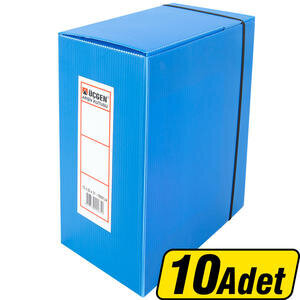 Üçgen Arşivleme Kutusu 22 x 31 x 13 cm Mavi 10'lu Paket