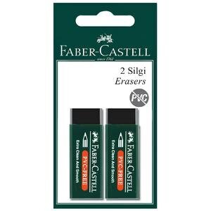 Faber-Castell 7089/20 Büyük Boy Siyah Silgi 2'li Paket