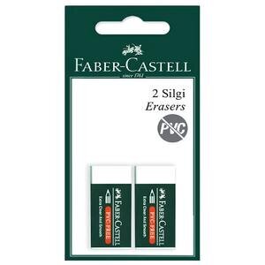 Faber-Castell 7085/24 Orta Boy Beyaz Silgi 2'li Paket