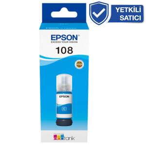 Epson 108 Mavi Orijinal Mürekkep