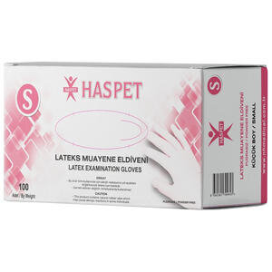 Has-pet Lateks Pudrasız Eldiven S 100'lü Paket