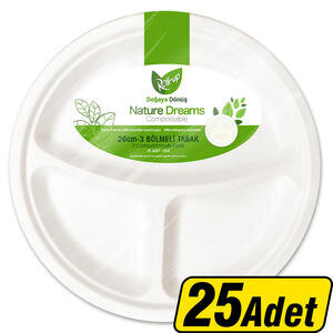 Roll-Up Nature Tabak 3 Bölmeli 26 cm 25'li