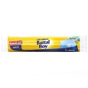 Koroplast Çöp Torbası Battal Boy 72 cm x 95 cm Mavi 7'li Paket