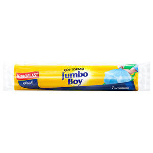 Koroplast Çöp Torbası Jumbo Boy 80 cm x 110 cm Mavi 7'li Paket