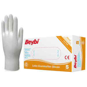 Beybi Lateks Muayene Eldiveni Pudralı Small 100'lü Paket