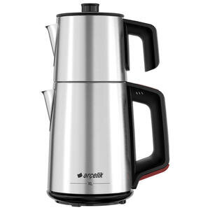 Arçelik CM 6582 XL Çelik Elektirikli Çay Makinesi 1,7 Litre Gri
