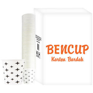 Bencup Karton Bardak Yıldız Desenli 6,5 oz 3000'li Koli