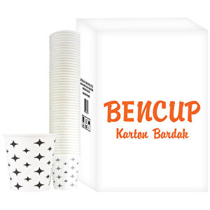 Bencup Karton Bardak Yıldız Desenli 6,5 oz 3000'li Koli