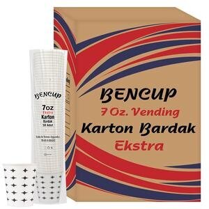 Bencup Karton Bardak Yıldız Desenli 7 oz 3000'li Koli