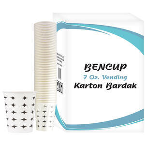 Bencup Karton Bardak Yıldız Desenli 7 oz 3000'li Koli