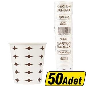 Unicup Karton Bardak Yıldız Desenli 6,5 Oz 50'li Paket