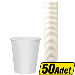 Avansas Karton Bardak Desensiz 7 oz 50'li Paket
