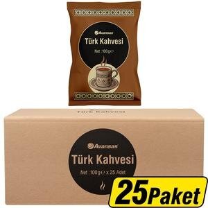 Avansas Türk Kahvesi 100 g x 25'li