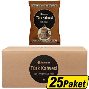 Avansas Türk Kahvesi 100 g x 25'li