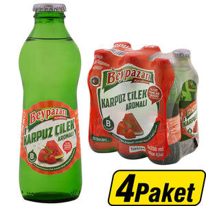 Beypazarı Karpuz Çilek Aromalı Maden Suyu 24 x 200 ml