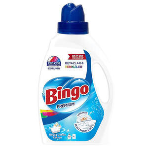 Bingo Beyaz Sabun Kokulu Beyazlar ve Renkliler için Sıvı Deterjan 2.6 litre