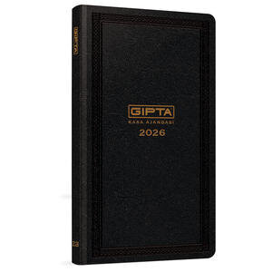 Gıpta 111-Tck 2026 Kasa Ajandası 17 cm x 24 cm Siyah