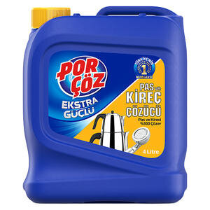 Porçöz Kireç ve Pas Çözücü 4 litre