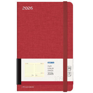 Gıpta 109-Cnk Günlük 2026 Ajanda 17 cm x 24 cm Bordo