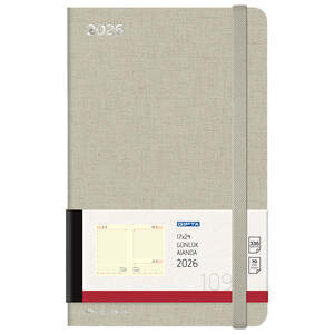 Gıpta 109-Cnk Günlük 2026 Ajanda 17 cm x 24 cm Krem