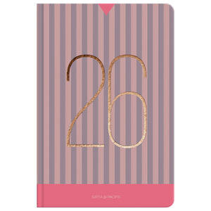 Gıpta 109-PFK Günlük 2026 Ajanda 17 cm x 24 cm Pembe