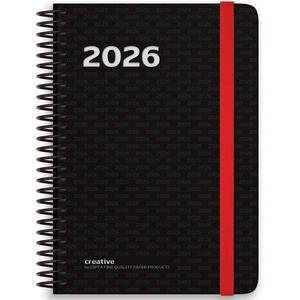 Gıpta 409-Ctk Creatıve Günlük 2026 Ajanda 17 cm x 24 cm Siyah
