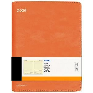 Gıpta 209-LEK Select Günlük 2026 Ajanda 17 cm x 24 cm Turuncu