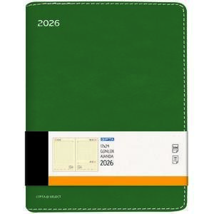 Gıpta 209-LEK Select Günlük 2026 Ajanda 17 cm x 24 cm Yeşil