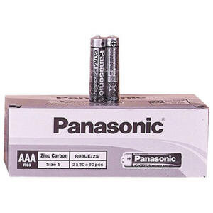 Panasonic R03UE/2S Çinko Manganez AAA İnce Kalem Pil 60'lı Paket