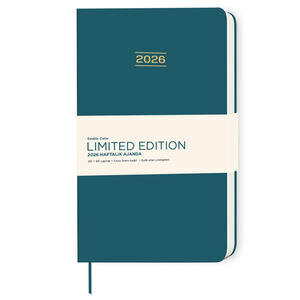 Keskin Limited Edition Haftalık 2026 Ajanda A5 Yeşil