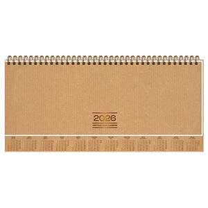 Keskin AJ-82 Haftalık 2026 Ajanda 12 cm x 33,5 cm Kahverengi
