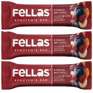 Fellas Kırmızı Meyveli Kuruyemiş Bar 23 g x 3'lü