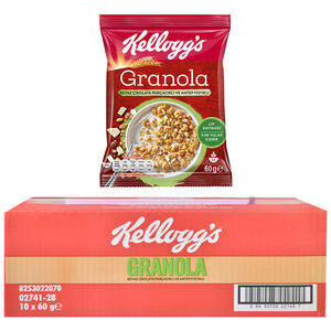 Kellogg's Granola Beyaz Çikolata Parçacıklı & Antep Fıstığı 60 g x 10'lu