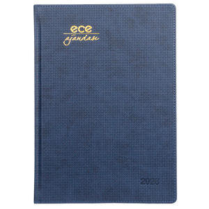 Ece Çeşme Haftalık 2026 Ajandası 19,5 cm x 28 cm Lacivert