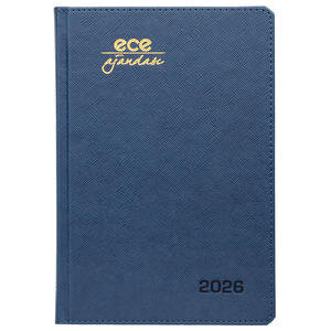 Ece Datça Günlük 2026 Ajandası 14 cm x 20 cm Lacivert