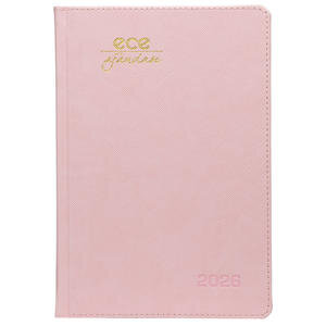 Ece Datça Günlük 2026 Ajandası 14 cm x 20 cm Pembe